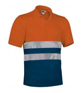 Pánska polokošeľa (BUILD) > oranžová (neon) / modrá (orion navy) > L
