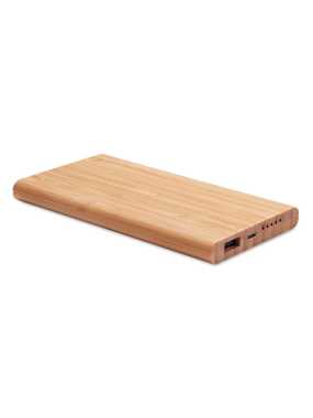 Bezdrôtová power bank > hnedá (wood)