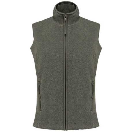 Dámska fleece vesta(KARIBAN MELODIE-LADIES MICRO FLEECE GILET)>zelená(marble heather)>2XL