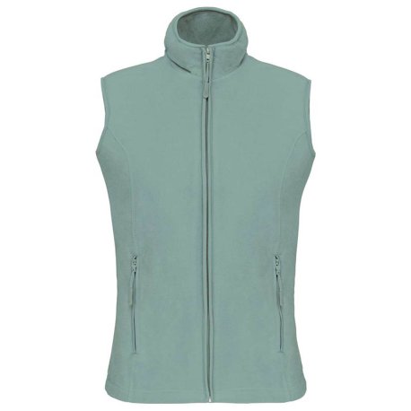 Dámska fleece vesta (KARIBAN MELODIE-LADIES MICRO FLEECE GILET) > zelená (sage) > 2XL