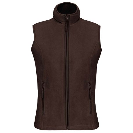 Dámska fleece vesta (KARIBAN MELODIE-LADIES MICRO FLEECE GILET) > hnedá (chocolate) > L
