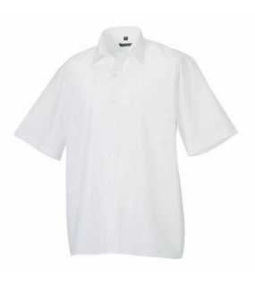 Pánska košeľa(Short Sleeve PolyCotton Easy Care Poplin RUSSELL) > biela > XL
