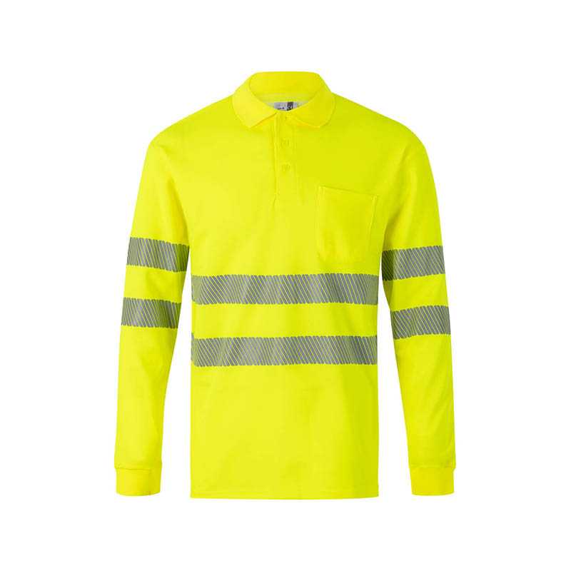 Pánska polokošeľa (VELILLA RS LS COTTON POLO) > žltá (hi-vis) > 3XL