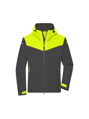 Pánska bunda (JN Mens Allweather Jacket)>šedá (carbon) / žltá (bright)>2XL