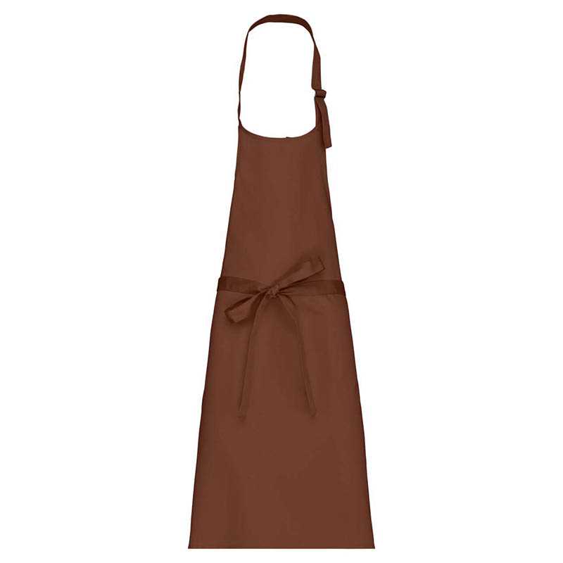 Zástera (Kariban POLYCOTTON APRON) > hnedá (cacao)