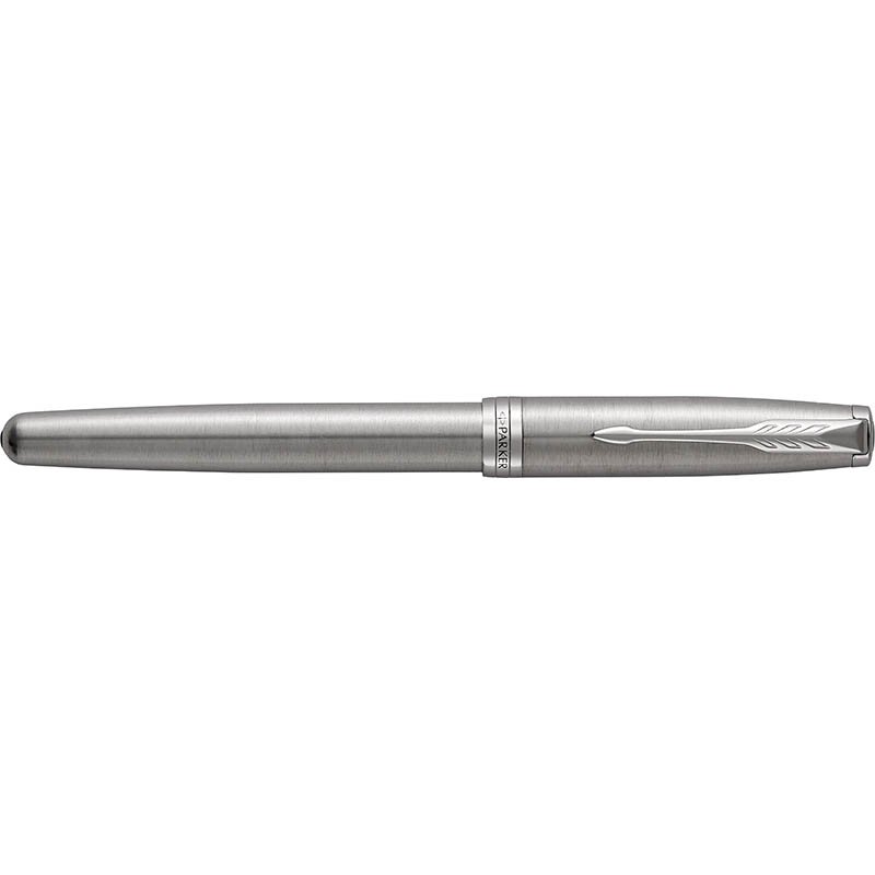 Roller pero (Parker Sonnet) > strieborná (stainless) (čierny atrament)