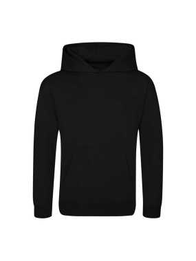 Detská mikina (Just Hoods KIDS SPORTS POLYESTER HOODIE) > čierna (jet) > S