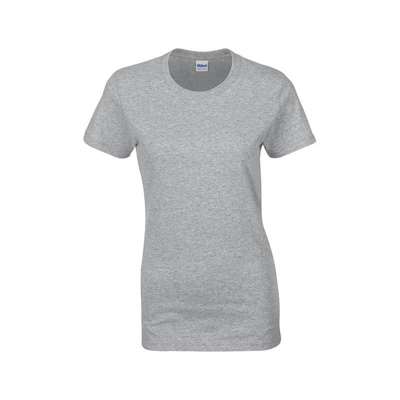 Dámske tričko (GILDAN HEAVY COTTON LADIES T-SHIRT) > šedá (sport) > M