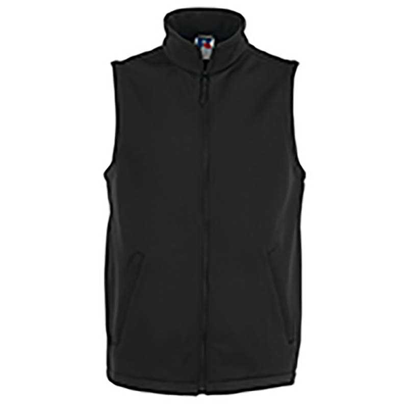 Pánska softshell vesta(Smart Softshell Gilet RUSSELL) > čierna > L
