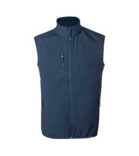 RPET softshellová vesta > modrá (dark) > L