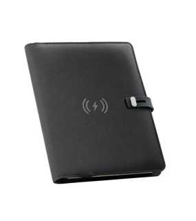 Záložka s bezdrôtovou nabíjačkou > čierna