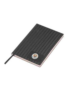 A5 zápisník so špirálovou väzbou a PU obalom > čierna (potlač loga v cene)