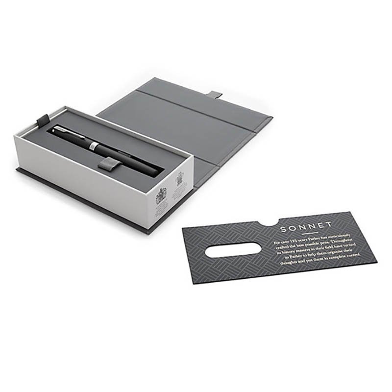 Plniace pero (PARKER Sonnet) > Matte Black CT > PP (F)