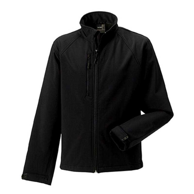 Pánska softshell bunda(Soft Shell RUSSELL) > čierna > 3XL