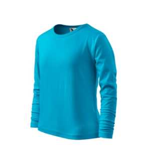Detské tričko (MALFINI Long Sleeve 160) > tyrkysová > 6r
