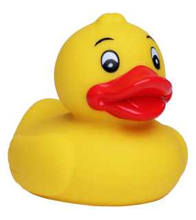 Kačička do vane (MBW Squeaky duck classic) > žltá / oranžová > 7,5 cm