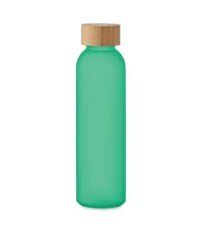 Matná sklenená fľaša 500ml > transparentná zelená
