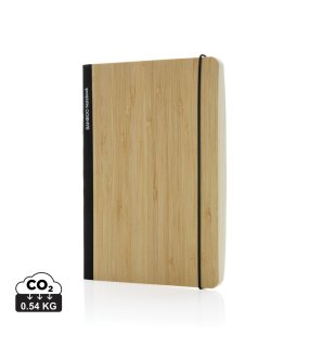 Zápisník Scribe A5 s mäkkým bambusovým obalom > čierna