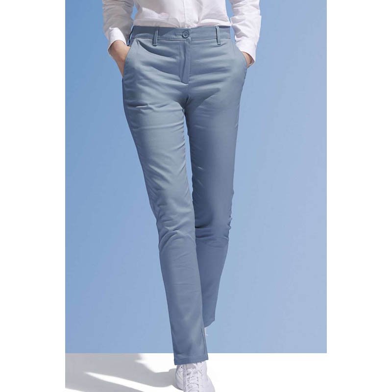Dámske nohavice (SOL'S JARED WOMEN - SATIN STRETCH TROUSERS) > modrá (french navy) > 38