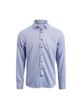 Pánska košeľa (James Harvest YELLOW BOW 55 REGULAR) > modrá (stripe) / bodkované > 2XL