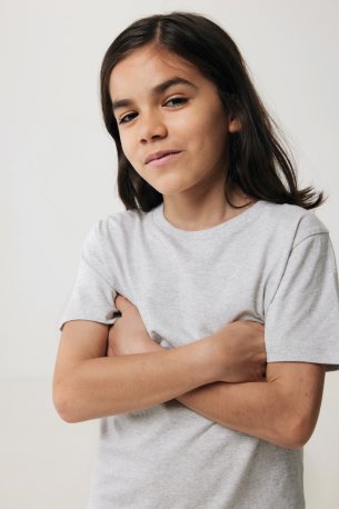 Detské tričko Iqoniq Koli z recykl. bavlny > šedá (light) > 11-12