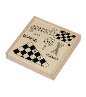 Herný set v drevenej krabičke > béžová