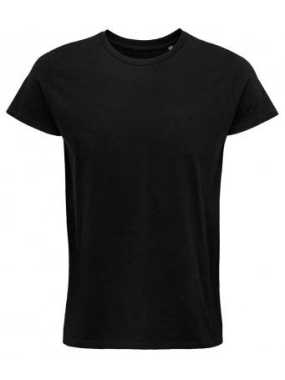 Pánske tričko(SOL'S CRUSADER MEN - ROUND-NECK FITTED JERSEY T-SHIRT) > čierna(deep) > XS