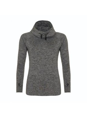Dámska mikina (Just Cool WOMEN'S COOL COWL NECK TOP) > šedá (melange) > XL