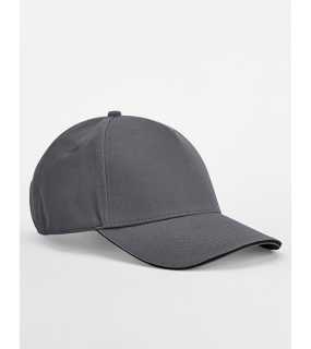 5 panelová unisex šiltovka(BF 5 Panel Cap-Sandwich Peak)>šedá(graphite)/čierna