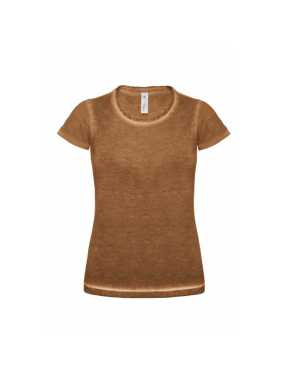 Dámske tričko (B&C DNM Plug In) > hnedá (rustyclash) > M