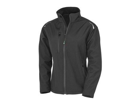 Dámska bunda (RESULT Recycled Womens 3-Layer Printable Softshell Jacket) > čierna > XS