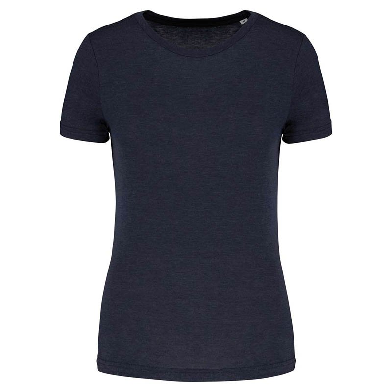 Dámske tričko (LADIES' TRIBLEND ROUND NECK SPORTS T-SHIRT)>modrá (french navy heather)>M