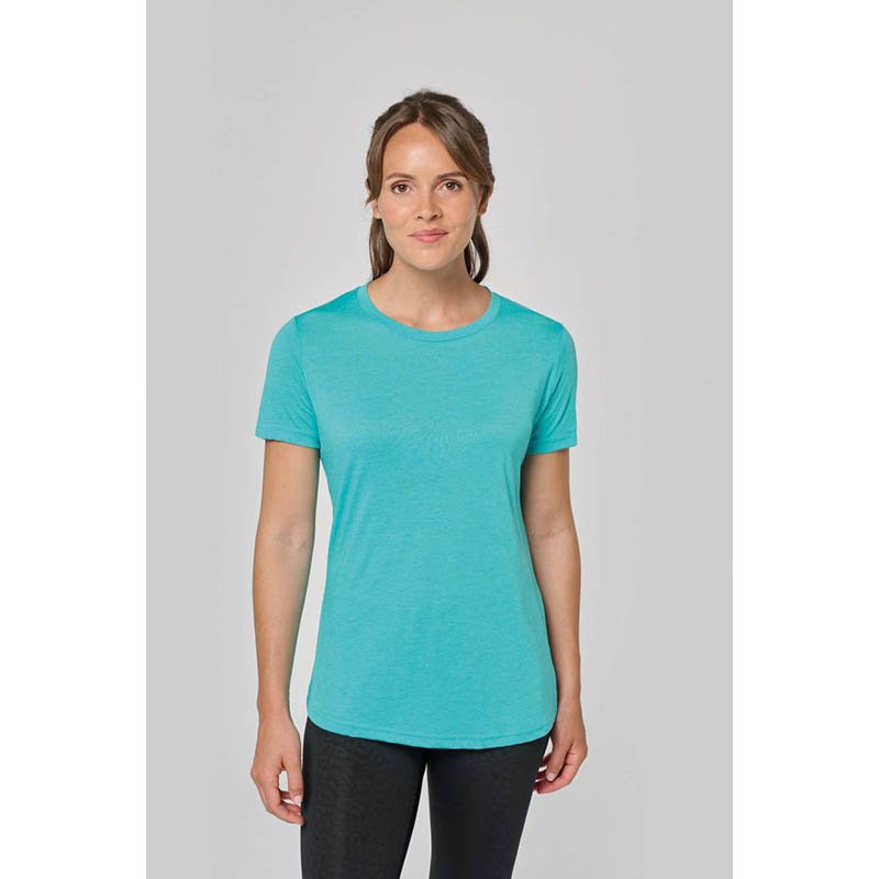 Dámske tričko (LADIES' TRIBLEND ROUND NECK SPORTS T-SHIRT)>modrá (french navy heather)>M