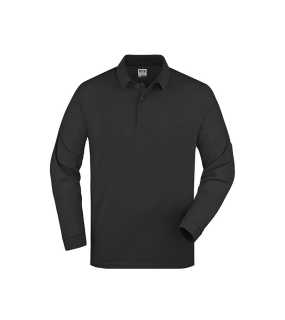 Pánska polokošeľa (JN Polo Piqué Long-Sleeved) > čierna > M