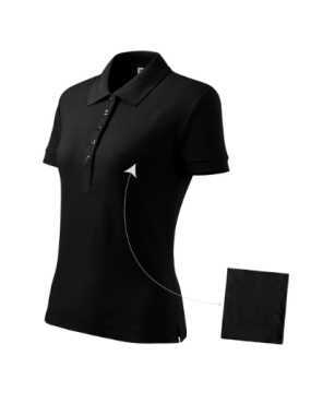 Dámska polokošeľa (MALFINI Pique Polo Cotton) > čierna > S