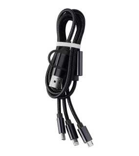 Nylónový nabíjací kábel > čierna