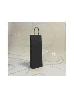 Papierová taška (STYLE LINE) > čierna > 14x8x39 cm