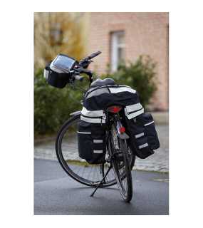 Set tašiek na bicykel > čierna / šedá
