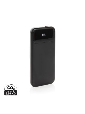 Powerbanka Turbopack 10000mAh s integr. káblami z RCS plastu > čierna