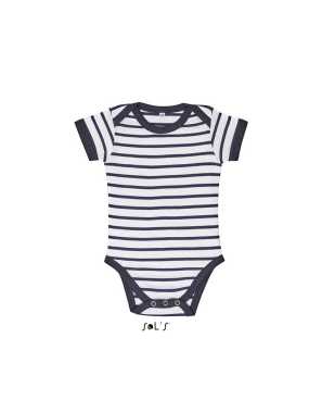 Detské tričko (SOL’S MILES BABY) > biela / modrá (navy) > 18/23M