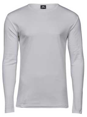 Unisex tričko (Tee Jays Mens Long Sleeve Interlock Tee) > biela > 3XL