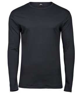 Unisex tričko (Tee Jays Mens Long Sleeve Interlock Tee) > šedá (dark) > L