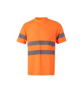 Pánske tričko (VELILLA HV T-SHIRT) > oranžová (hi-vis) > 3XL