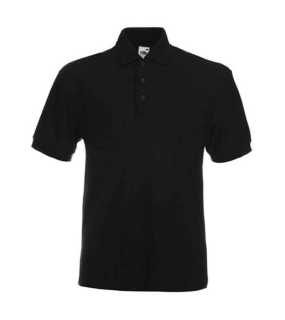 Pánska polokošeľa (FRUIT OF THE LOOM Heavy 65/35 Polo ) > čierna > L