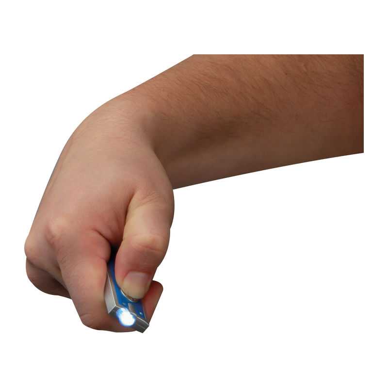 Kľúčenka s bielym LED svetlom > modrá