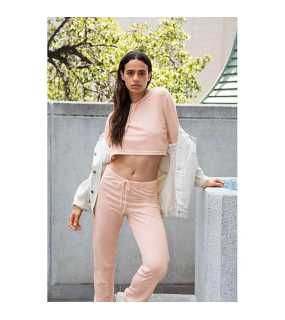 Dámske tepláky (AMERICAN APPAREL WOMEN'S TRI-BLEND LEISURE PANT)>ružová (tri creole)>S