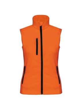 Dámska softshell vesta (KARIBAN LADIES SOFTSHELL BODYWARMER)>oranžová (fluorescent)>M