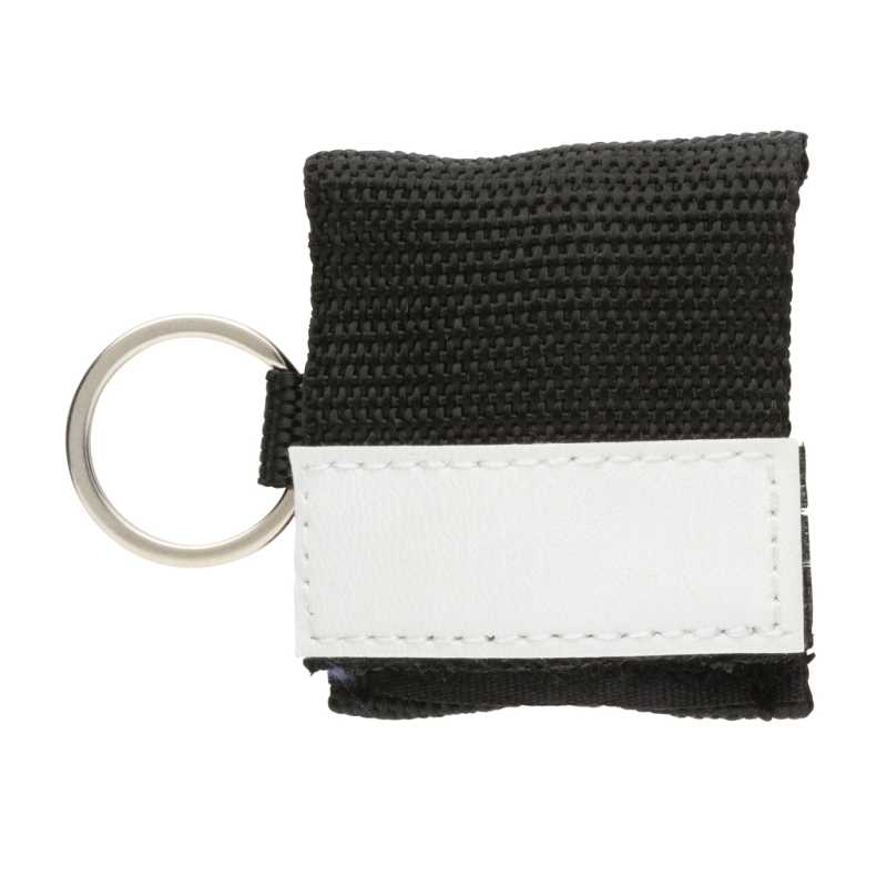 Kľúčenka / maska na umelé dýchanie > čierna