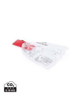 Kľúčenka / maska na umelé dýchanie > červená