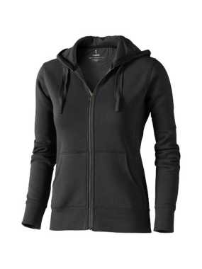 Dámska mikina so zipsom(Arora hooded full zip ladies sweater Elevate)>šedá(anthracite)>M